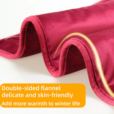 Machine Washable Electric Heated Blanket With Multiple Temperature Settings And Safety Features For Secure And Comfortable