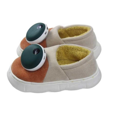 Sapatos de algodão de aquecimento elétrico aquecedor de pés de inverno para mulheres com tecnologia de grafeno