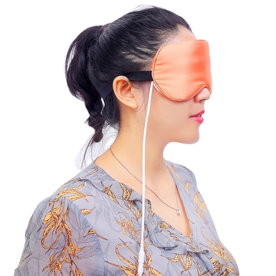 Moda USB Silk aquecido Sleep Eye Mask Para olhos secos Compressão quente Viagem