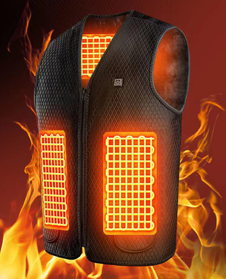 Colete de Inverno para Homens com colete de aquecimento elétrico alimentado por USB e tecnologia de aquecimento avançada