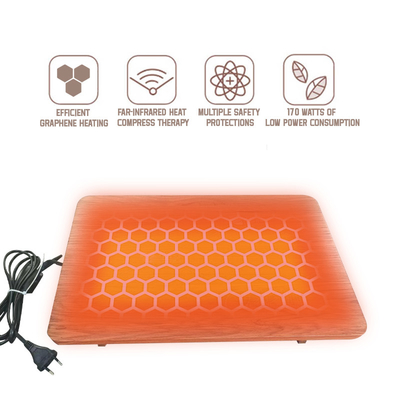 Elegante banquinho eléctrico aquecedor de pés com aquecimento por grafeno Design ergonômico Temperatura ajustável