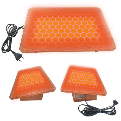 Mais recente apoio de pé debaixo de mesa banquinho para cima e para baixo apoio de pé ajustável com aquecimento infravermelho distante