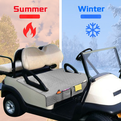 3 níveis de aquecimento almofada do banco do carrinho de golfe para maior conforto e lavável