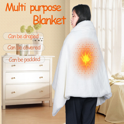 Graphene Far Infrared Heating Shawl cobertor elétrico para ajuste preciso de temperatura 45-65C