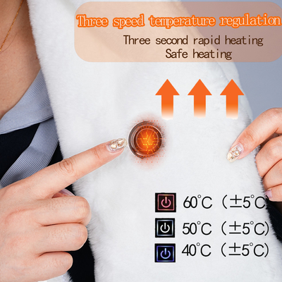 Graphene Far Infrared Heating Shawl cobertor elétrico para ajuste preciso de temperatura 45-65C