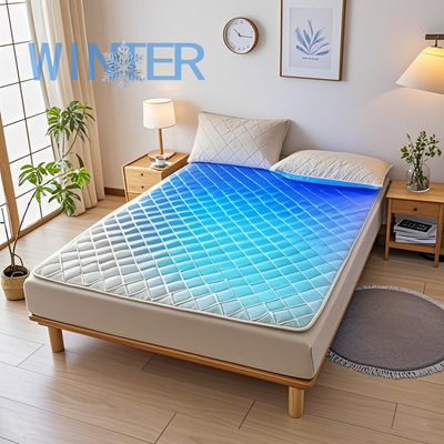 Temperatura ajustávelCobre de colchão elétrico multifuncional Refrigeração e aquecimento Pad refrigeração por água com recurso de terapia F Configurações 45-65 ° C Para conforto personalizado no aquecimento e resfriamento Pad de colchão