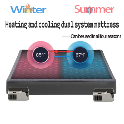 Temperatura ajustávelCobre de colchão elétrico multifuncional Refrigeração e aquecimento Pad refrigeração por água com recurso de terapia F Configurações 45-65 ° C Para conforto personalizado no aquecimento e resfriamento Pad de colchão