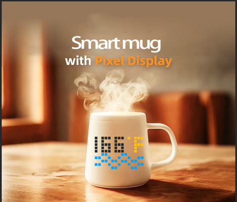 Presentes personalizados definidos para o Dia da Mãe caneca de cerâmica reforçada com pixel display presente de design moderno