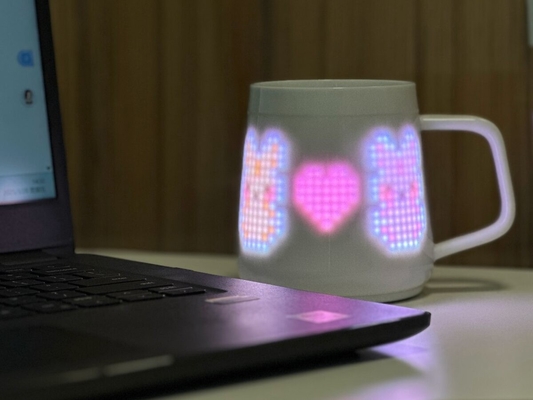 Presentes personalizados definidos para o Dia da Mãe caneca de cerâmica reforçada com pixel display presente de design moderno