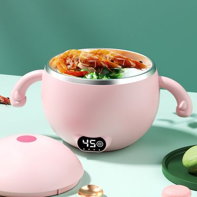 300ml Baby Food Warmer Bowl HW01 Portable Electric Big Stainless Steel Baby Food Container Warmer For Travel