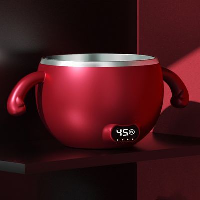 300ml Baby Food Warmer Bowl HW01 Portable Electric Big Stainless Steel Baby Food Container Warmer For Travel