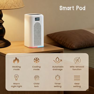 Pad de colchão de aquecimento e resfriamento fornecendo controle de temperatura de zona dupla e fibra de bambu macia para noites confortáveis