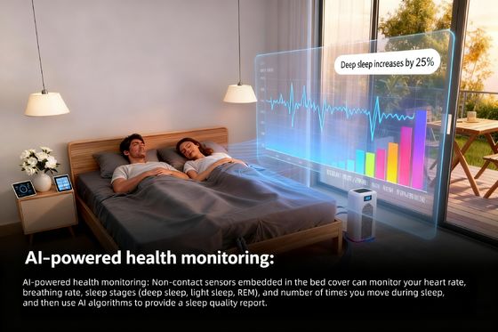 Temperatura ajustávelCobre de colchão elétrico multifuncional Refrigeração e aquecimento Pad refrigeração por água com recurso de terapia F Configurações 45-65 ° C Para conforto personalizado no aquecimento e resfriamento Pad de colchão