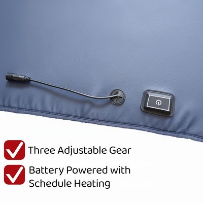 Pads de aquecimento de golfe aquecido de carrinho de golfe coberta de assento com material PU três configurações de temperatura e 4 horas automático desligar temporizador para o calor