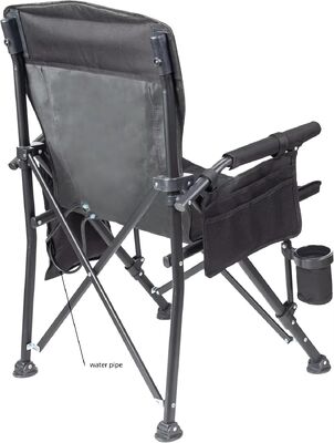 Cadeira de acampamento portátil com design ergonômico e almofada de refrigeração removível para atividades e eventos ao ar livre confortáveis