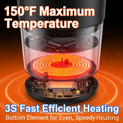 Portátil de aço inoxidável LED Digital temperatura controlada auto-aquecimento de caneca de café fábrica concebido caneca de café inteligente