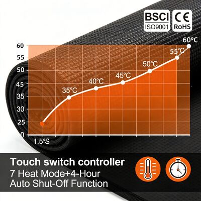 Personalizar Proteção contra sobreaquecimento Mouse Pad aquecido com carregamento sem fio e descanso do pulso Mouse Pad de aquecimento inteligente