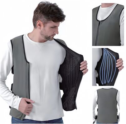 Veste de refrigeração inteligente Sistema de refrigeração de mochila de energia com temperatura ajustável e construção de nylon durável para o exterior