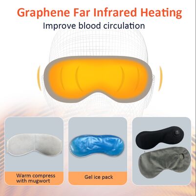 Máscaras para olhos sem fio para alívio de olhos secos, melhor sono, almofada aquecedora de olhos lavável para viagens e com casca substituível