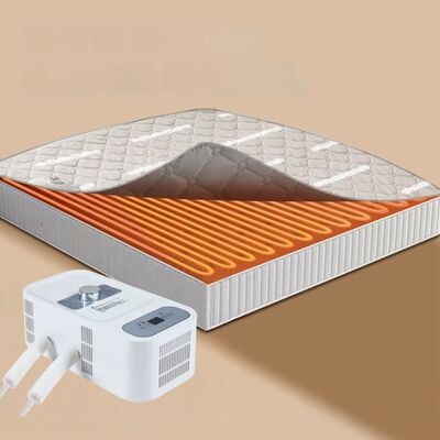 Luxo 600TC de algodão de bambu controle de temperatura de zona dupla Smart cama colchão com sistema de arrefecimento silencioso e aquecimento suave