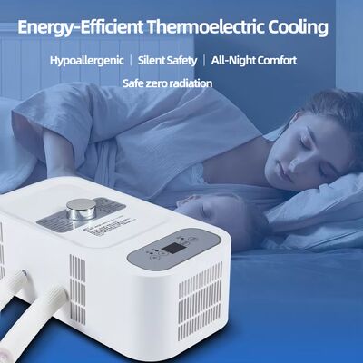 Luxo 600TC de algodão de bambu controle de temperatura de zona dupla Smart cama colchão com sistema de arrefecimento silencioso e aquecimento suave