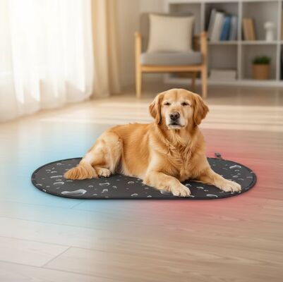 Cama elétrica para cães com sistema de aquecimento e resfriamento PTC Proteção ecológica contra superaquecimento Tapete de resfriamento para animais de estimação em todas as estações para cães e gatos