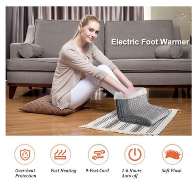 Sheerfond portátil inverno usb alimentado por bateria 220v eco-amigável poliéster ajustável termostato ventilação calor do pé para