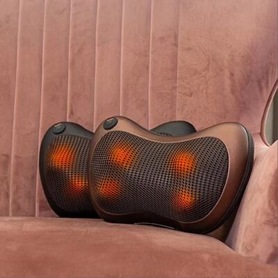 OEM ODM Personalizado Confortável Aquecimento Elétrico Massagem Travesseiro de Pescoço Ergonômico Ortopédico Contorno Cervical Cabeça Tecido Avião em Forma de U