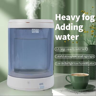 Humidificador de ar de grande capacidade de 1,2 L USB recarregável silencioso para automóveis e escritórios domésticos