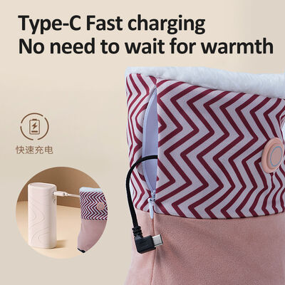 Electric Foot Warmer customizable size and power offering instant heat and far infrared benefits to improve foot blood flow