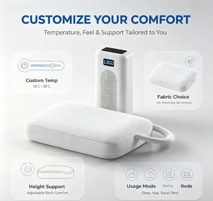 Almofada de aquecimento elétrico equipada com tecnologia de controlo de temperatura por semicondutores para uma temperatura estável e confortável