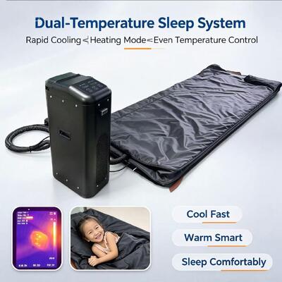 Saco de dormir refrigerado de poliuretano com controlo de temperatura em duas zonas para viagens confortáveis de acampamento e de casa