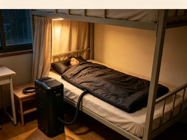 Saco de dormir refrigerado de poliuretano com controlo de temperatura em duas zonas para viagens confortáveis de acampamento e de casa