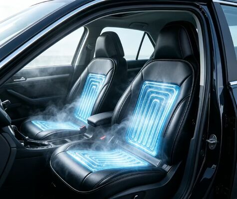 Almofada de assento aquecida refrigerada a água para carro, proporcionando regulação consistente de temperatura com consumo seguro para sistemas de veículos de 12 volts