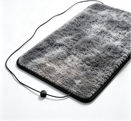 Drying Foot Mat Made from Fabric Material with Anti Slip Bottom and Intelligent Temperature Control for Long Time Comfortable
