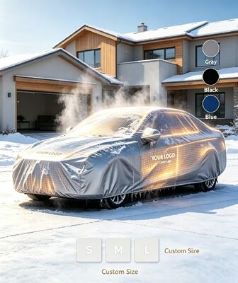 Capota de aquecimento flexível para carro, oferecendo aquecimento e proteção contra neve, geada e temperaturas de congelamento para vários tipos de veículos