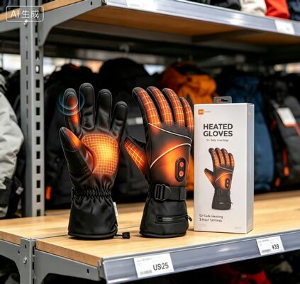 Luvas Elétricas Aquecidas a Bateria com Grafeno Térmico 40-65℃ Luvas Aquecidas Ajustáveis à Prova de Vento e Água Aquecedores de Mãos Unissexo Luvas de Inverno para Esqui, Ciclismo, Motociclismo e Desportos ao Ar Livre