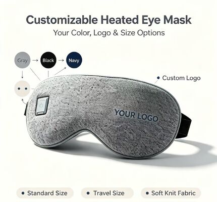 Máscara de olho aquecida, Super Soft PU Electric Warm Eye Mask 35-55°C Temperatura ajustável, 1000mAh Mascara de olho aquecida portátil recarregável para aliviar a fadiga dos olhos, uso em casa na escola do escritório de viagens