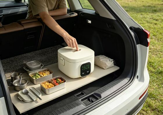 Multi-temperature USB Electric Heated Lunch Box, 304 Stainless Steel Portable Food Heating Box, 3-4 Hours Heat Preservation, 500ml Capacity Outdoor Food Warmer for Travel Camping