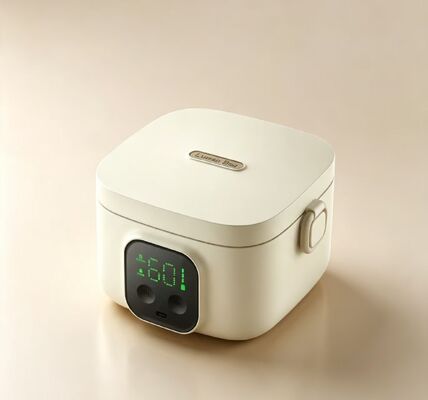Caixa de almoço de aquecimento elétrico para a casa, mini aquecedor de alimentos portátil, aço inoxidável 304Aquecimento rápido, poupança de espaço para refeições familiares domésticas