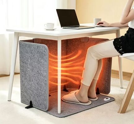 Aquecedor de Pés Elétrico com Almofada Aquecida, à Prova de Vento e Impermeável, Controle de Temperatura de 3 Velocidades, 53*97cm Personalizável, Placa de Aquecimento de 220V para Uso Doméstico e de Escritório no Inverno