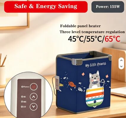 Tamanho personalizado Placa de caldeira aquecida elétrica à prova de vento 220V 165W, esteira aquecedora à prova de água ajustável de 3 velocidades para aquecimento interno
