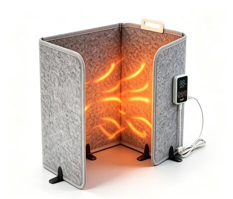 Tamanho personalizado Placa de caldeira aquecida elétrica à prova de vento 220V 165W, esteira aquecedora à prova de água ajustável de 3 velocidades para aquecimento interno