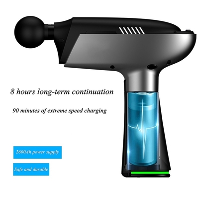 Massageador de tecido profundo portátil de ruído 45db, arma de massagem elétrica muscular odm oem