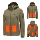 Jaqueta de colete aquecido elétrico USB, jaquetas aquecidas recarregáveis ​​de 60 graus Xf Wj ODM