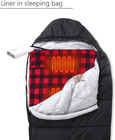 Saco de dormir elétrico com 61 cm de largura, saco de dormir com aquecimento automático e alimentação de 5V 2A