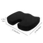 Almofada de cadeira portátil para dor nas costas 45×35×7cm tamanho proteção contra superaquecimento