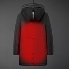 Forro de jaqueta de colete aquecido elétrico tipo zíper impermeável OEM para motocicleta