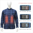 Camisa manga comprida aquecida Sheerfond, roupa interior térmica de flanela Odm