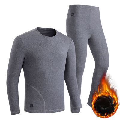 Vestuário aquecido eletricamente Calor de roupa interior Inverno roupa interior térmica
